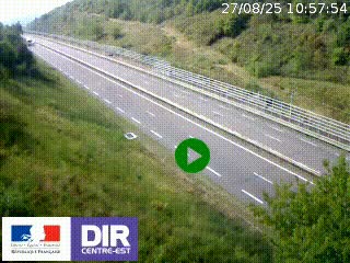 <h2>Webcam au niveau du col de Bois Clair à hauteur de Cluny sur la N79. Vue orientée vers Mâcon</h2>
