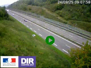 <h2>Webcam au niveau du col de Bois Clair à hauteur de Cluny sur la N79. Vue orientée vers Mâcon</h2>