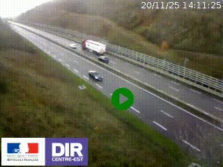 <h2>Webcam au niveau du col de Bois Clair à hauteur de Cluny sur la N79. Vue orientée vers Mâcon</h2>