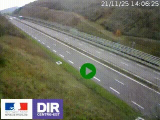 <h2>Webcam au niveau du col de Bois Clair à hauteur de Cluny sur la N79. Vue orientée vers Mâcon</h2>