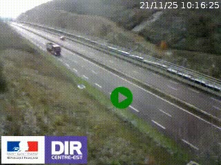 <h2>Webcam au niveau du col de Bois Clair à hauteur de Cluny sur la N79. Vue orientée vers Mâcon</h2>