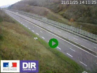 <h2>Webcam au niveau du col de Bois Clair à hauteur de Cluny sur la N79. Vue orientée vers Mâcon</h2>