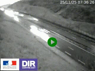 <h2>Webcam au niveau du col de Bois Clair à hauteur de Cluny sur la N79. Vue orientée vers Mâcon</h2>