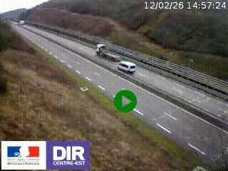 <h2>Webcam au niveau du col de Bois Clair à hauteur de Cluny sur la N79. Vue orientée vers Mâcon</h2>