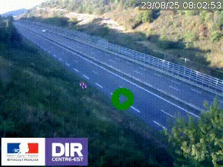 <h2>Webcam au niveau du col de Bois Clair à hauteur de Cluny sur la N79. Vue orientée vers Mâcon</h2>