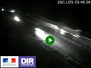 <h2>Webcam au niveau du col de Bois Clair à hauteur de Cluny sur la N79. Vue orientée vers Mâcon</h2>