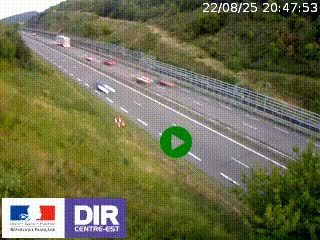 <h2>Webcam au niveau du col de Bois Clair à hauteur de Cluny sur la N79. Vue orientée vers Mâcon</h2>