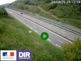 <h2>Webcam au niveau du col de Bois Clair à hauteur de Cluny sur la N79. Vue orientée vers Mâcon</h2>