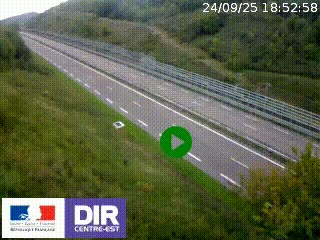 <h2>Webcam au niveau du col de Bois Clair à hauteur de Cluny sur la N79. Vue orientée vers Mâcon</h2>