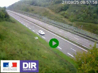 <h2>Webcam au niveau du col de Bois Clair à hauteur de Cluny sur la N79. Vue orientée vers Mâcon</h2>