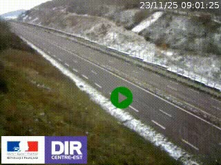 <h2>Webcam au niveau du col de Bois Clair à hauteur de Cluny sur la N79. Vue orientée vers Mâcon</h2>