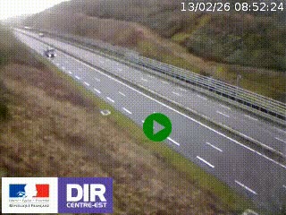 <h2>Webcam au niveau du col de Bois Clair à hauteur de Cluny sur la N79. Vue orientée vers Mâcon</h2>
