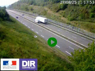 <h2>Webcam au niveau du col de Bois Clair à hauteur de Cluny sur la N79. Vue orientée vers Mâcon</h2>