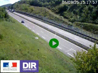 <h2>Webcam au niveau du col de Bois Clair à hauteur de Cluny sur la N79. Vue orientée vers Mâcon</h2>