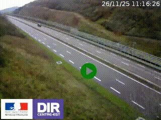 <h2>Webcam au niveau du col de Bois Clair à hauteur de Cluny sur la N79. Vue orientée vers Mâcon</h2>