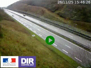 <h2>Webcam au niveau du col de Bois Clair à hauteur de Cluny sur la N79. Vue orientée vers Mâcon</h2>