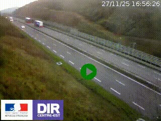 <h2>Webcam au niveau du col de Bois Clair à hauteur de Cluny sur la N79. Vue orientée vers Mâcon</h2>