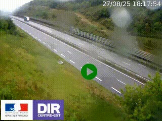 <h2>Webcam au niveau du col de Bois Clair à hauteur de Cluny sur la N79. Vue orientée vers Mâcon</h2>