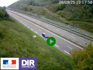 <h2>Webcam au niveau du col de Bois Clair à hauteur de Cluny sur la N79. Vue orientée vers Mâcon</h2>