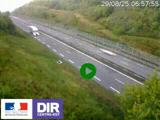 <h2>Webcam au niveau du col de Bois Clair à hauteur de Cluny sur la N79. Vue orientée vers Mâcon</h2>