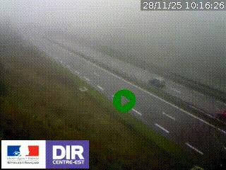 <h2>Webcam au niveau du col de Bois Clair à hauteur de Cluny sur la N79. Vue orientée vers Mâcon</h2>