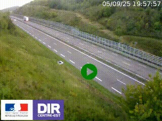 <h2>Webcam au niveau du col de Bois Clair à hauteur de Cluny sur la N79. Vue orientée vers Mâcon</h2>