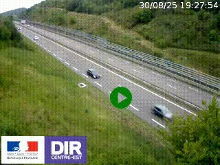 <h2>Webcam au niveau du col de Bois Clair à hauteur de Cluny sur la N79. Vue orientée vers Mâcon</h2>