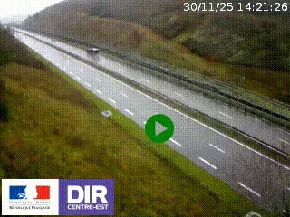 <h2>Webcam au niveau du col de Bois Clair à hauteur de Cluny sur la N79. Vue orientée vers Mâcon</h2>