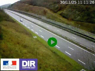 <h2>Webcam au niveau du col de Bois Clair à hauteur de Cluny sur la N79. Vue orientée vers Mâcon</h2>
