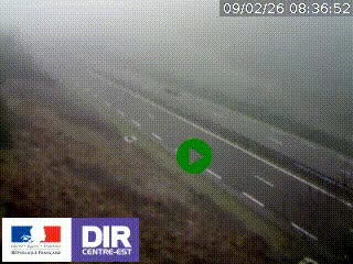 <h2>Webcam au niveau du col de Bois Clair à hauteur de Cluny sur la N79. Vue orientée vers Mâcon</h2>