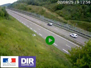 <h2>Webcam au niveau du col de Bois Clair à hauteur de Cluny sur la N79. Vue orientée vers Mâcon</h2>