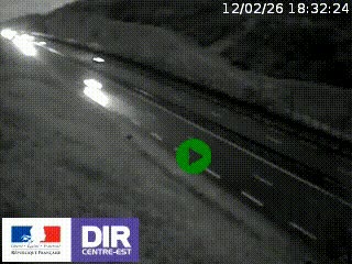 <h2>Webcam au niveau du col de Bois Clair à hauteur de Cluny sur la N79. Vue orientée vers Mâcon</h2>