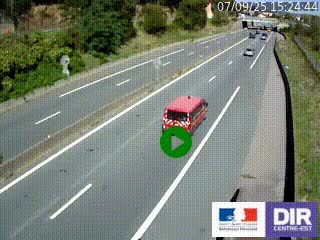 <h2>Caméra autoroutière sur l'A47 à hauteur de Givors, a proximité de Lyon. La webcam est orientée vers Lyon</h2>