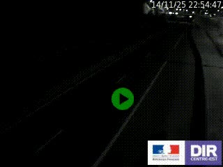 Caméra autoroutière sur l'A47 à hauteur de Givors, a proximité de Lyon. La webcam est orientée vers Lyon