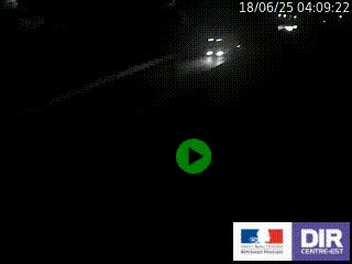 Caméra autoroutière sur l'A47 à hauteur de Givors, a proximité de Lyon. La webcam est orientée vers Lyon