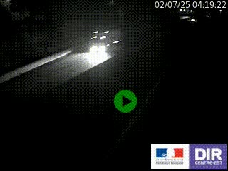 Caméra autoroutière sur l'A47 à hauteur de Givors, a proximité de Lyon. La webcam est orientée vers Lyon