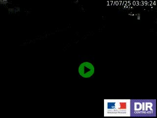 Caméra autoroutière sur l'A47 à hauteur de Givors, a proximité de Lyon. La webcam est orientée vers Lyon