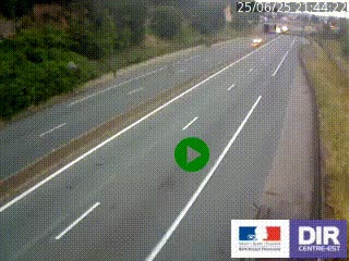 Caméra autoroutière sur l'A47 à hauteur de Givors, a proximité de Lyon. La webcam est orientée vers Lyon