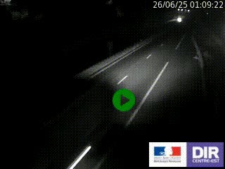 Caméra autoroutière sur l'A47 à hauteur de Givors, a proximité de Lyon. La webcam est orientée vers Lyon
