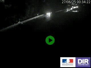Caméra autoroutière sur l'A47 à hauteur de Givors, a proximité de Lyon. La webcam est orientée vers Lyon