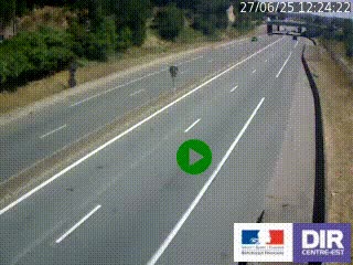 Caméra autoroutière sur l'A47 à hauteur de Givors, a proximité de Lyon. La webcam est orientée vers Lyon
