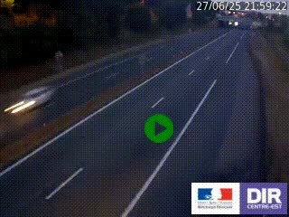Caméra autoroutière sur l'A47 à hauteur de Givors, a proximité de Lyon. La webcam est orientée vers Lyon