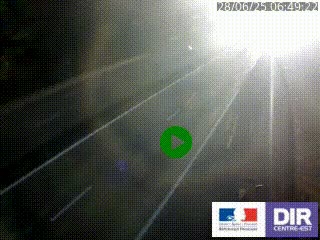 Caméra autoroutière sur l'A47 à hauteur de Givors, a proximité de Lyon. La webcam est orientée vers Lyon