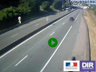 Caméra autoroutière sur l'A47 à hauteur de Givors, a proximité de Lyon. La webcam est orientée vers Lyon