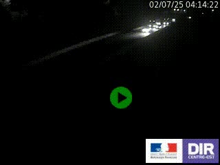 Caméra autoroutière sur l'A47 à hauteur de Givors, a proximité de Lyon. La webcam est orientée vers Lyon