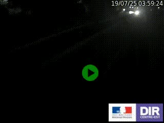 Caméra autoroutière sur l'A47 à hauteur de Givors, a proximité de Lyon. La webcam est orientée vers Lyon