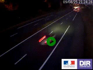 Caméra autoroutière sur l'A47 à hauteur de Givors, a proximité de Lyon. La webcam est orientée vers Lyon