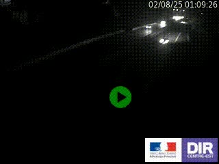 Caméra autoroutière sur l'A47 à hauteur de Givors, a proximité de Lyon. La webcam est orientée vers Lyon