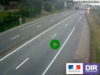 Caméra autoroutière sur l'A47 à hauteur de Givors, a proximité de Lyon. La webcam est orientée vers Lyon