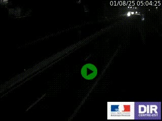 Caméra autoroutière sur l'A47 à hauteur de Givors, a proximité de Lyon. La webcam est orientée vers Lyon